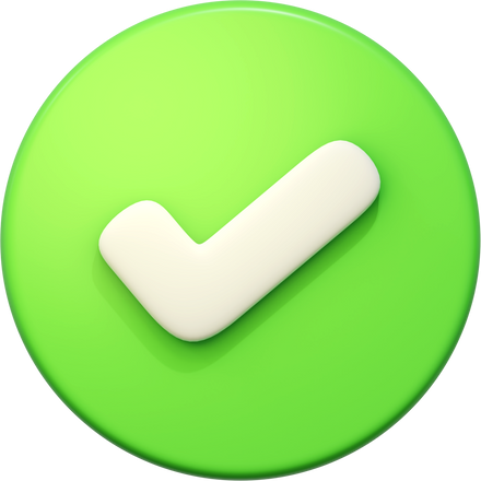 Green Checklist 3D Rendering Icon